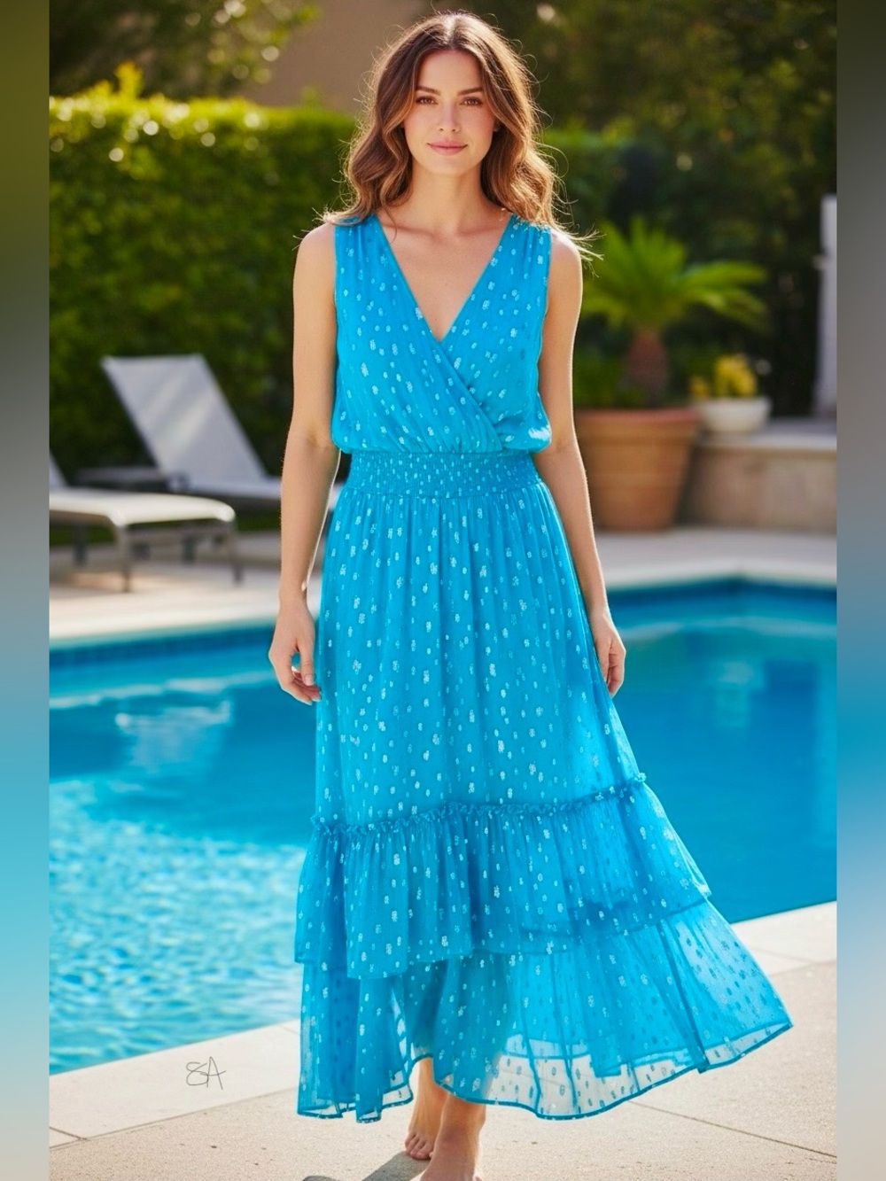 Lilly Pulitzer NWT Valeri MIDI Dress Cumulus Blue $258 Size 12,14